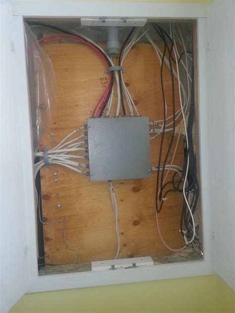 Panel moved to Garage but junction box in Bathroom.